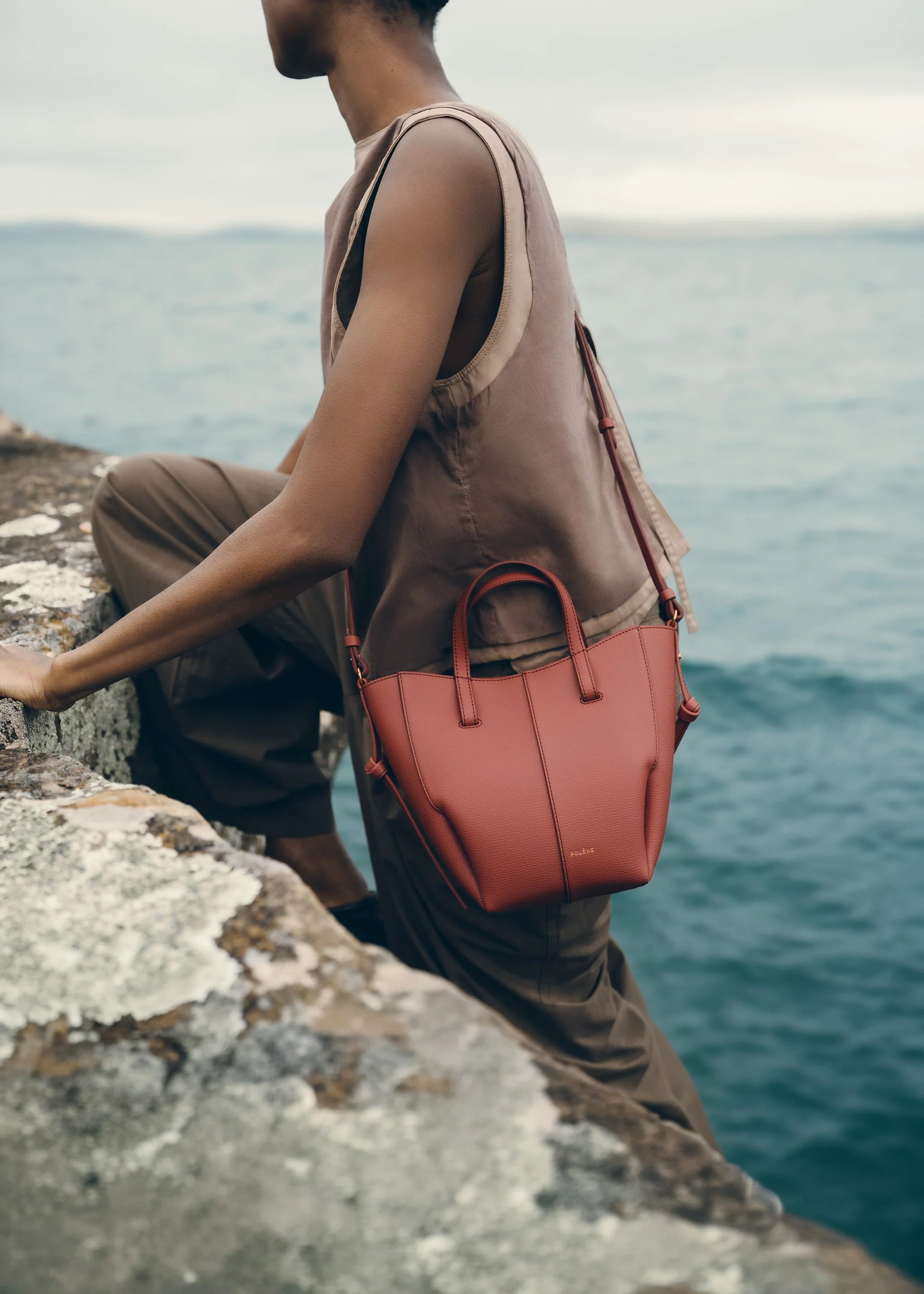 Cyme Tote Nano - Textured Terracotta - Image 3